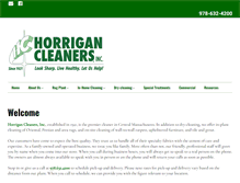 Tablet Screenshot of horrigancleaners.com